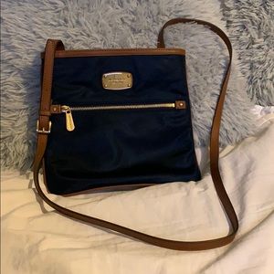 Michael Kors Navy & Tan Crossbody